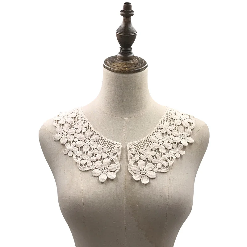 Sweet Hollow Flower Fake Collar, Breathable Neck Scarf Collarband, Decorative False Collar For Dress Sewing Craft Accessories