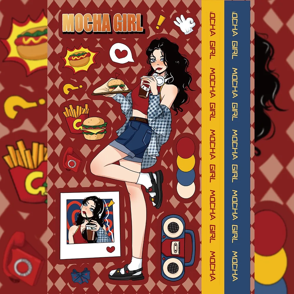 8 قطعة ملصقات مجمعة لشخصية لوليتا جوكا الإبداعية DIY الأمتعة المتكلم سكيت كوب ماء ملصقات مقاومة للماء #5