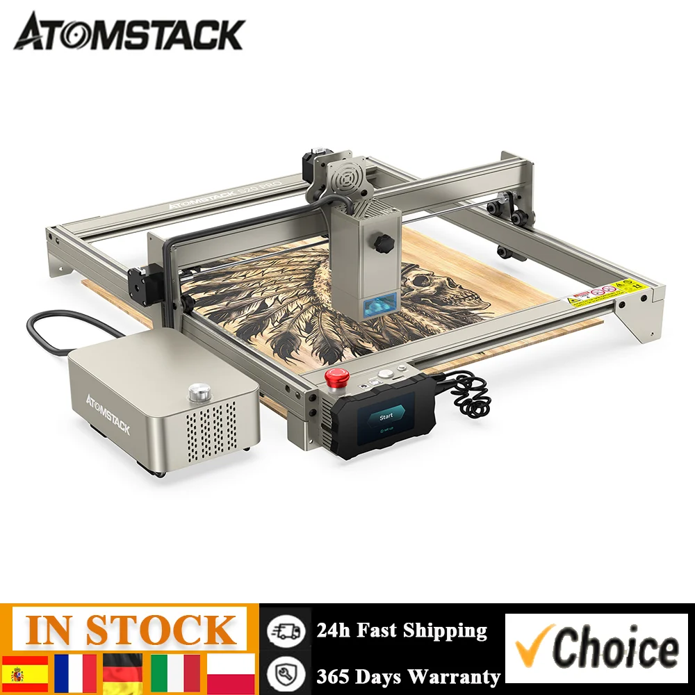 ATOMSTACK S20 Pro Laser Engraving Cutting Machine 20W Laser Power 400x400mm Area Fixed-Focus Ultra-thin Laser High-Energy