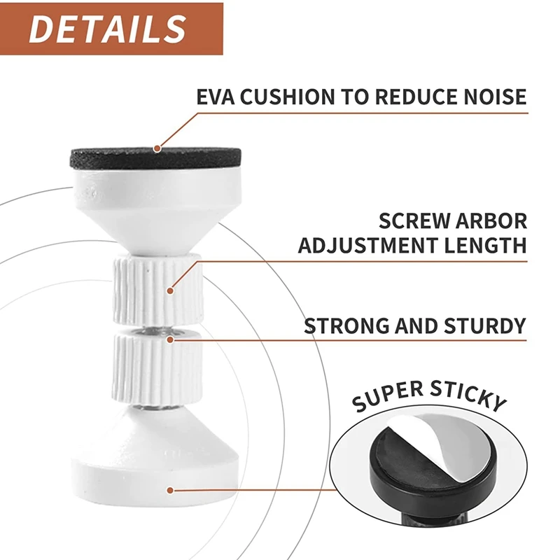 Adjustable Threaded Bed Frame Anti-Shake Tool For Bed,Headboard Stoppers,Prevent Loosening Anti-Shake Fixer(2Pcs)