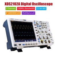 Owon XDS2102A Digital Oscilloscope LCD Display 2 Channels 100Mhz Bandwidth 12 Bites High Resolution USB Oscilloscopes