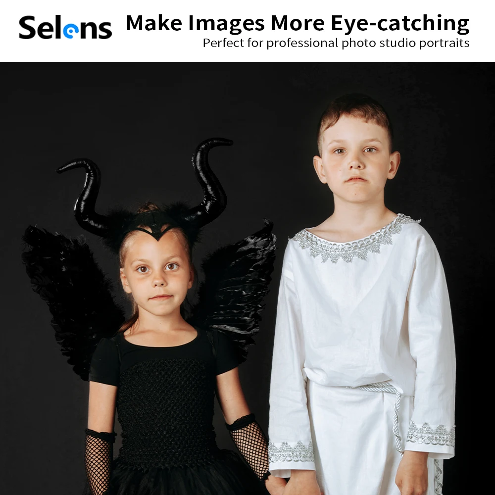 Selens Black Photography Backdrop Background Velvet Wrinkle Resistance Washable Velvet Cloth Portrait Photography Accessory