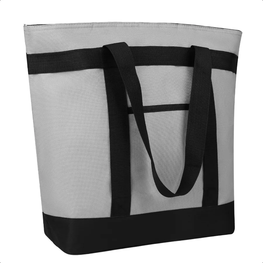 

Insulated Reusable Tote Bag for Grocery Shopping for Women Men Pizza Food Delivery Bag to Keep Food Cold Hot for Uber Eats Door
