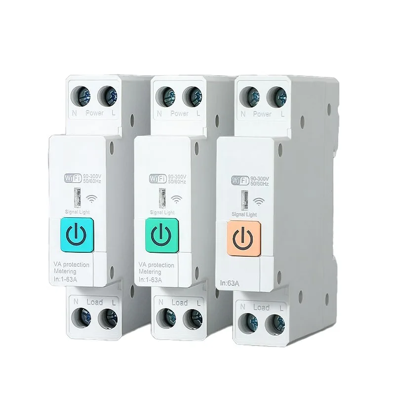 

Умный автоматический выключатель Tuya с Wi-Fi, дистанционное управление и защита от перегрузки, тип включения/выключения, энергосбережение для дома