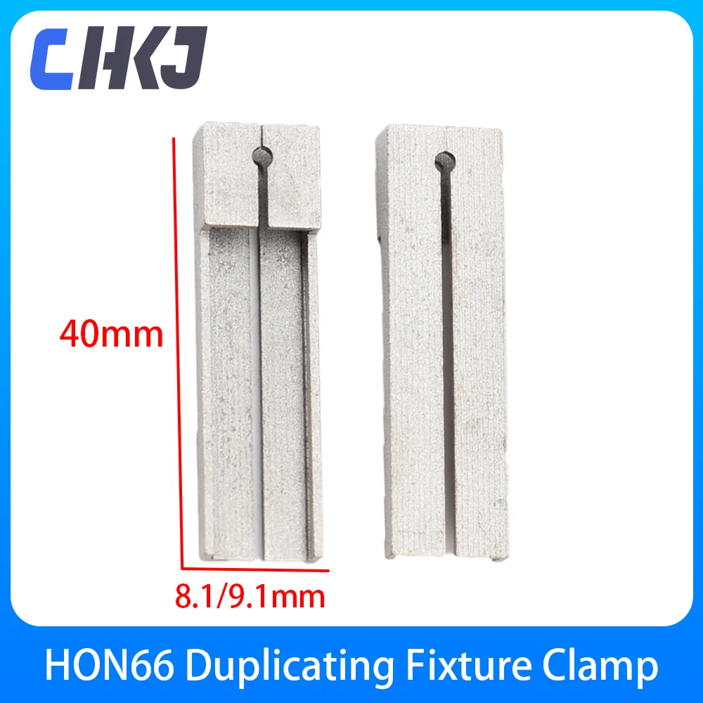 CHKJ 2pcs/lot 8.1/9.1mm HON66 Key Duplicating Fixture for Honda External Milling Key Clamp For Vertical Key Cutting Machines