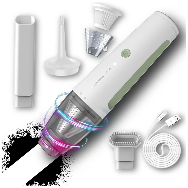 

High Power Handheld Mini Vacuum Cordless Portable Vacuum Cleaner Rechargeable A 1Set