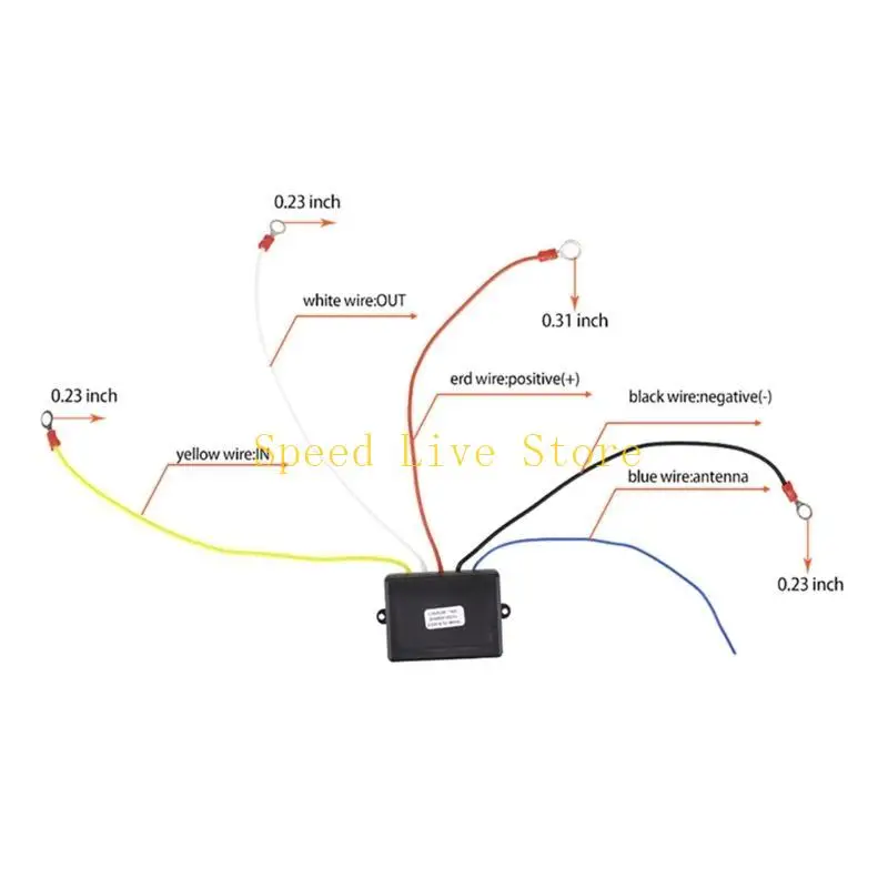 547C 315MHz/433.92MHz Wireless Winch Remote Used for Off-Road Vehicles