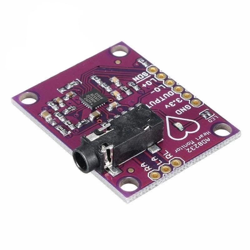 Aquisição sinal ECGs real com módulo frequência cardíaca AD8232