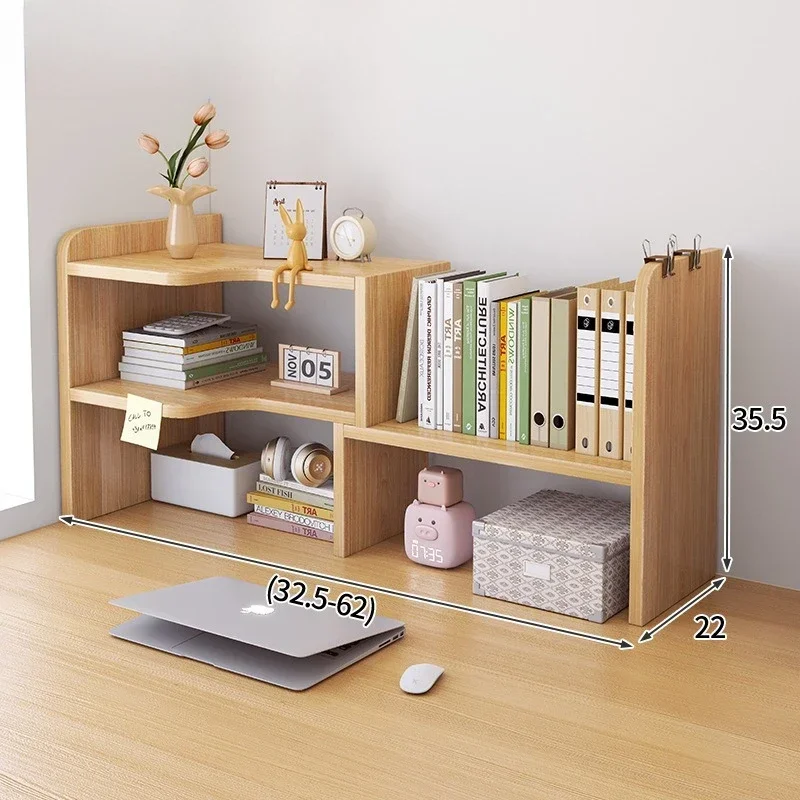 Factory Desktop Bookshelf Desk Desktop Storage Shelf Dormitory Desk Multifunctional Layered Small Shelf