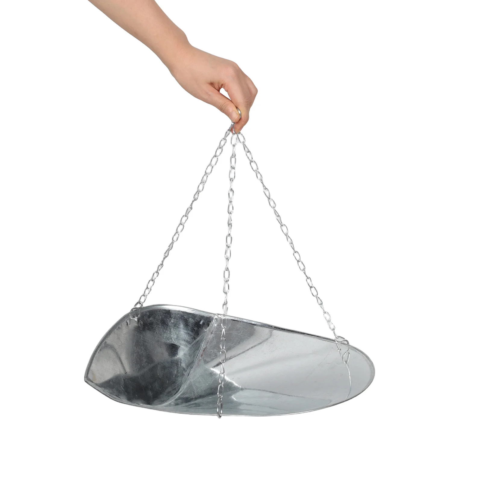 

Stainless Steel Hanging Scale Pan Scoop Industrial Round Hollow Pendant Tray for Crane Pallet Pocket Dial and Handheld Scales