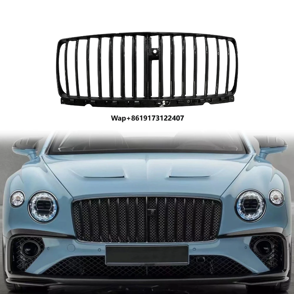 

Continental GT M Style Dry Carbon Fiber Body Kit Automotive Accessories Front Bumper Grille for Continental GT