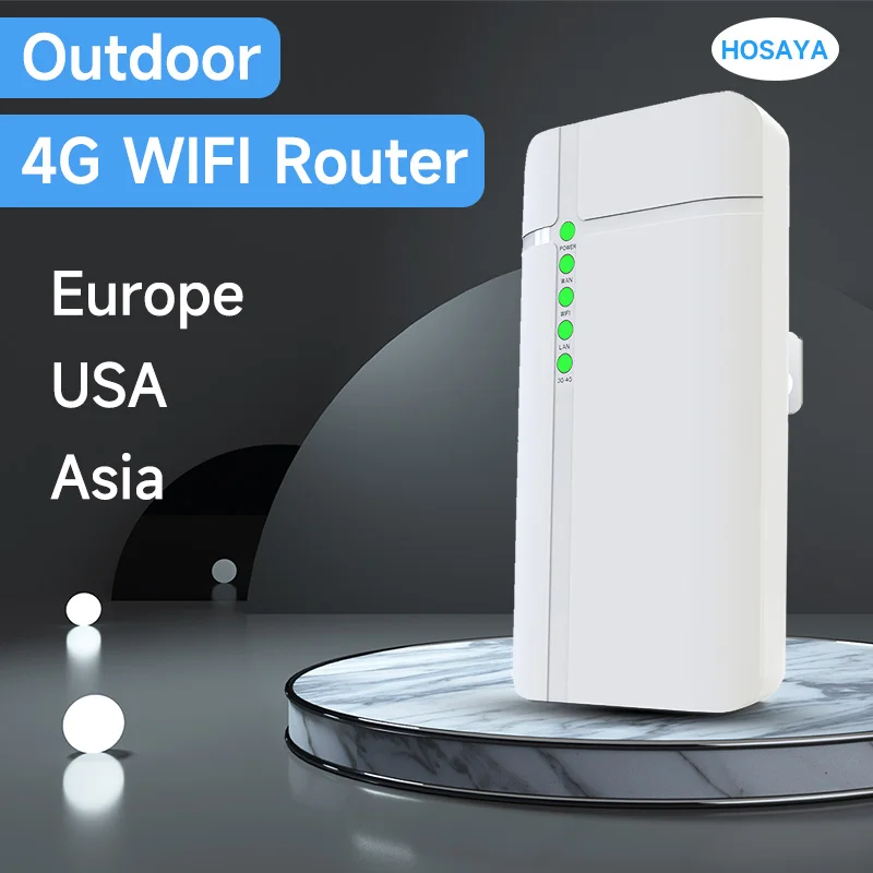 

GC112 4G SIM Card rain Waterproof Outdoor CAT4 LTE WiFi Router for IP Camera Outside WiFi Coverage 4G CPE