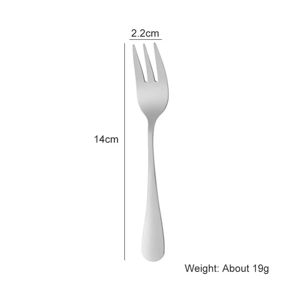 Pieces Gold Fruit Fork Stainless Steel Coffee Tea Fork Set Ice Cream Cake Dessert Mini Fork Afternoon Party Black Cutlery