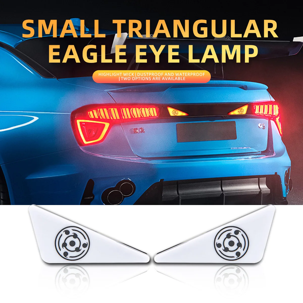 

2Pcs Universal Car LED Devil Eyes Light Demon Eyes Headlight Motorcycle Mini Turn Signal Flasher Tail Lamp Auto Decoration Light
