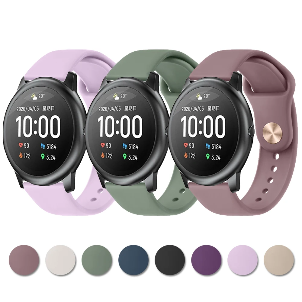 New Silicone Strap For Xiaomi IMILAB KW66/YAMAY SW022/Mibro Lite/Mibro Color/Mibro Air Band Bracelet For Maimo Smart Watch Strap