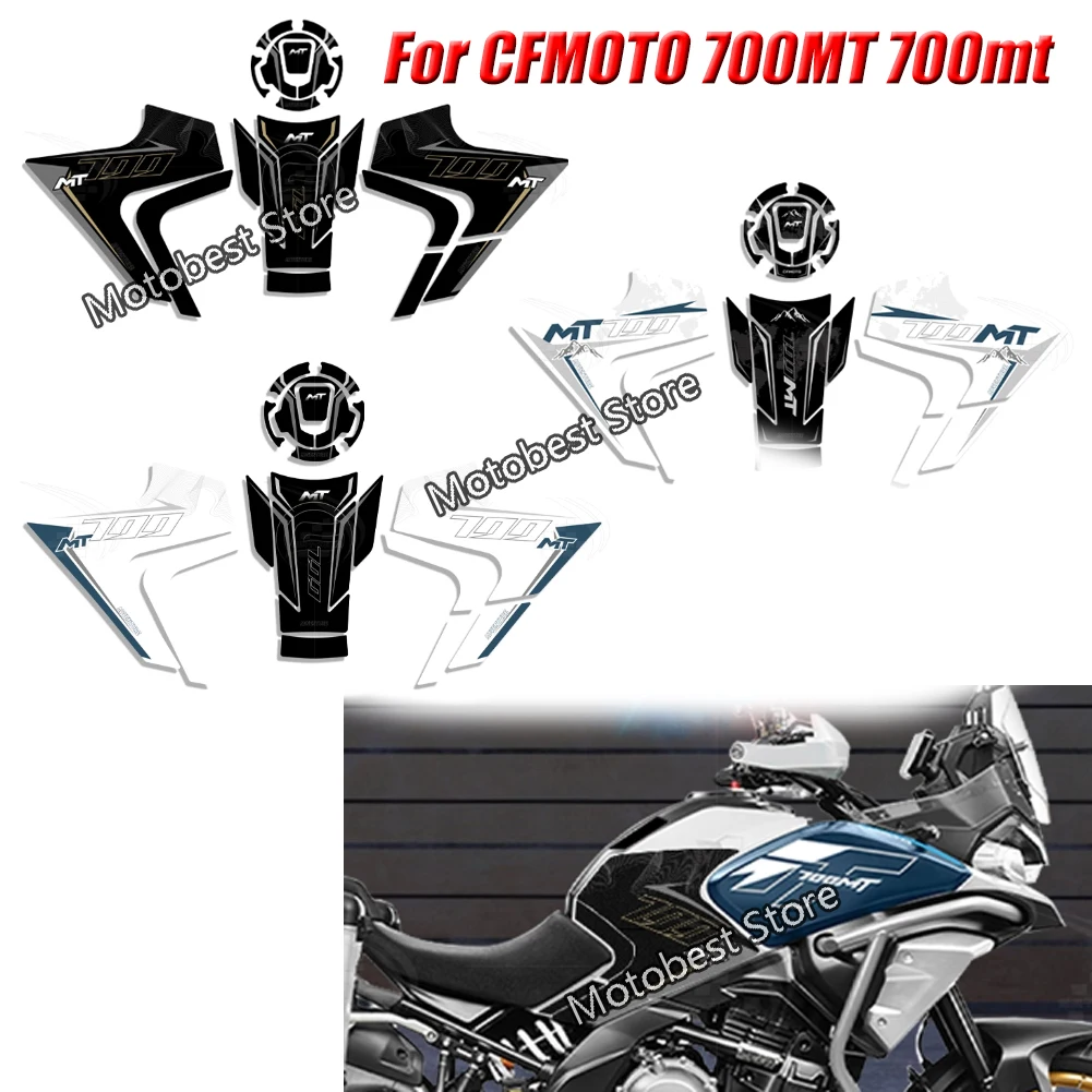 

For CFMOTO 700MT 700mt Motorcycle Modified Fuel Tank Sticker Side Decal Protector Traction Pad Cover Decoration