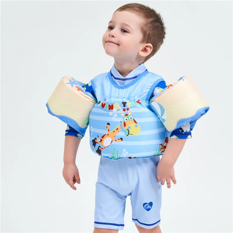 Children Swim Vest  1-6 Years Kids Safety Life Jacket Baby Beach Watersports Swimwear Water Jacket Learning To Swim Swimsuit