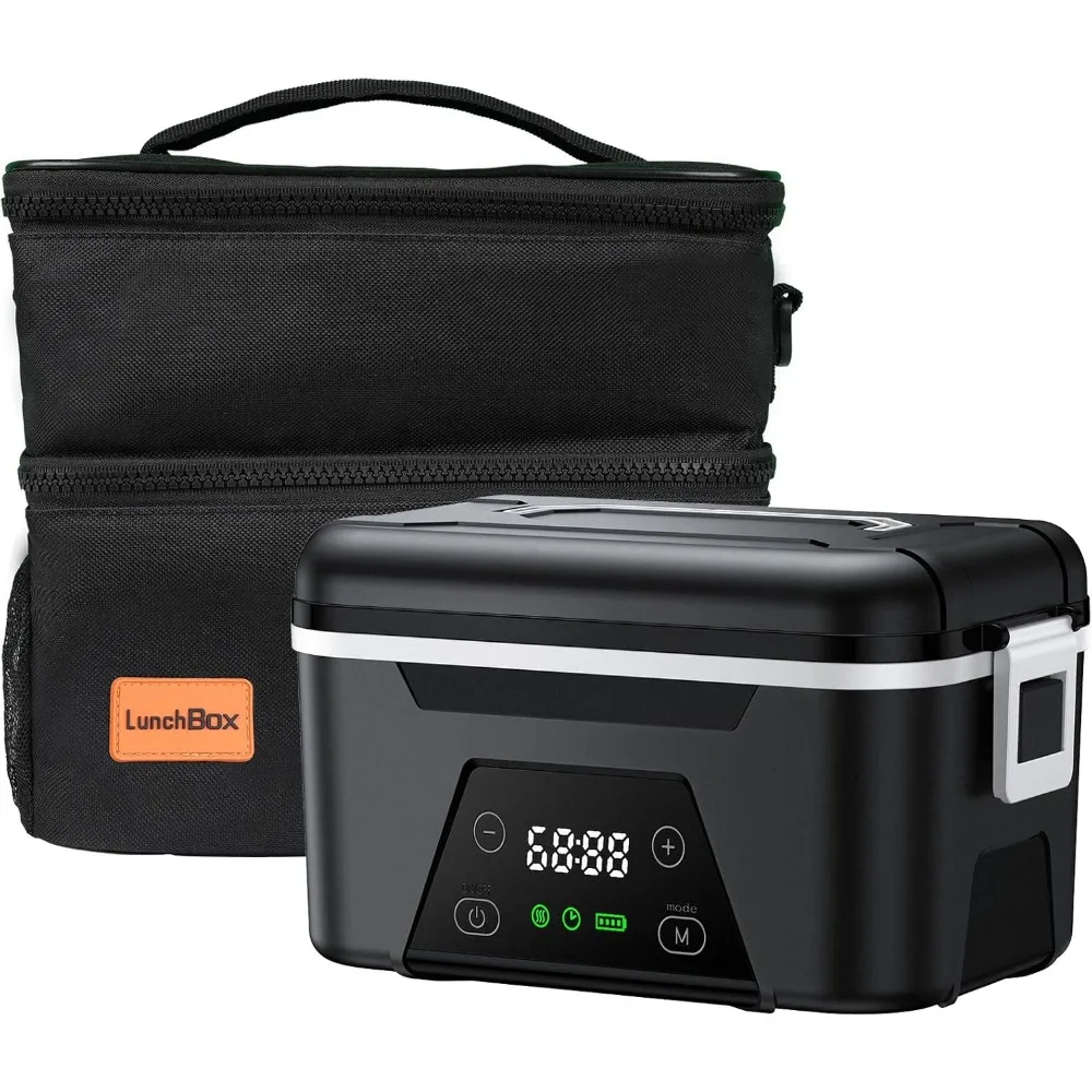 

Cordless Heated Lunch Box for Adults, 1.5L (6 Cups) Portable Electric Lunch Box Battery Powered with Scheduled Heating, (All-rou