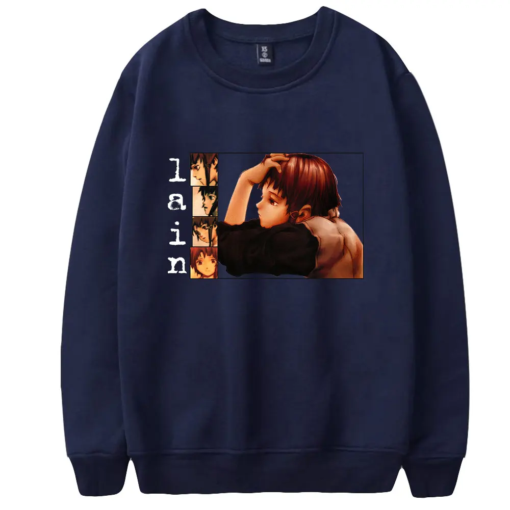 Serial Experiments Lain sweatshirt Printed graphic kawaii anime  sweatshirts  long Sleeve unisex  sweatshirt pullovers