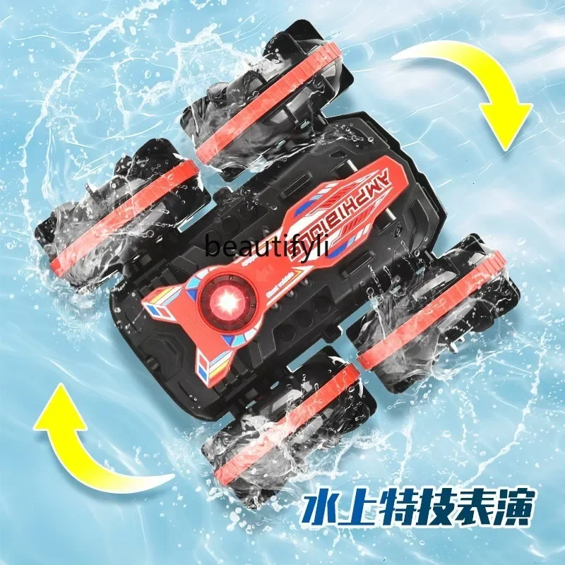 Afstandsbediening auto amfibische rollende stuntauto 4WD Drift terreinwagen speelgoedjongen cadeau