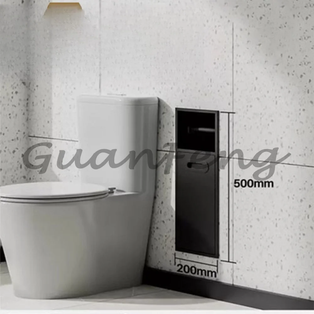 Bathroom Apartment School Modern Stainless Steel 301 Shower Wall Niche Waterproof Tissue Dispenser