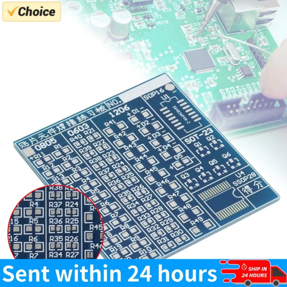 SMT SMD Soldering Practice Board DIY Kit DIY Circuit Board Fanny Skill Training Welding Practice Soldering DIY Kits