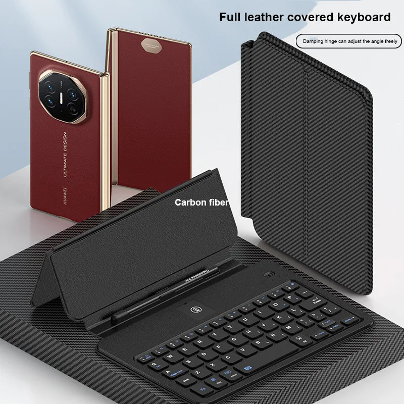 

Magnetic Case For Huawei Mate XT Ultimate X6 X5 X3 5G Damping Hinge Adjustable Stand Keyboard For MateX6 Keyboard Leather Case