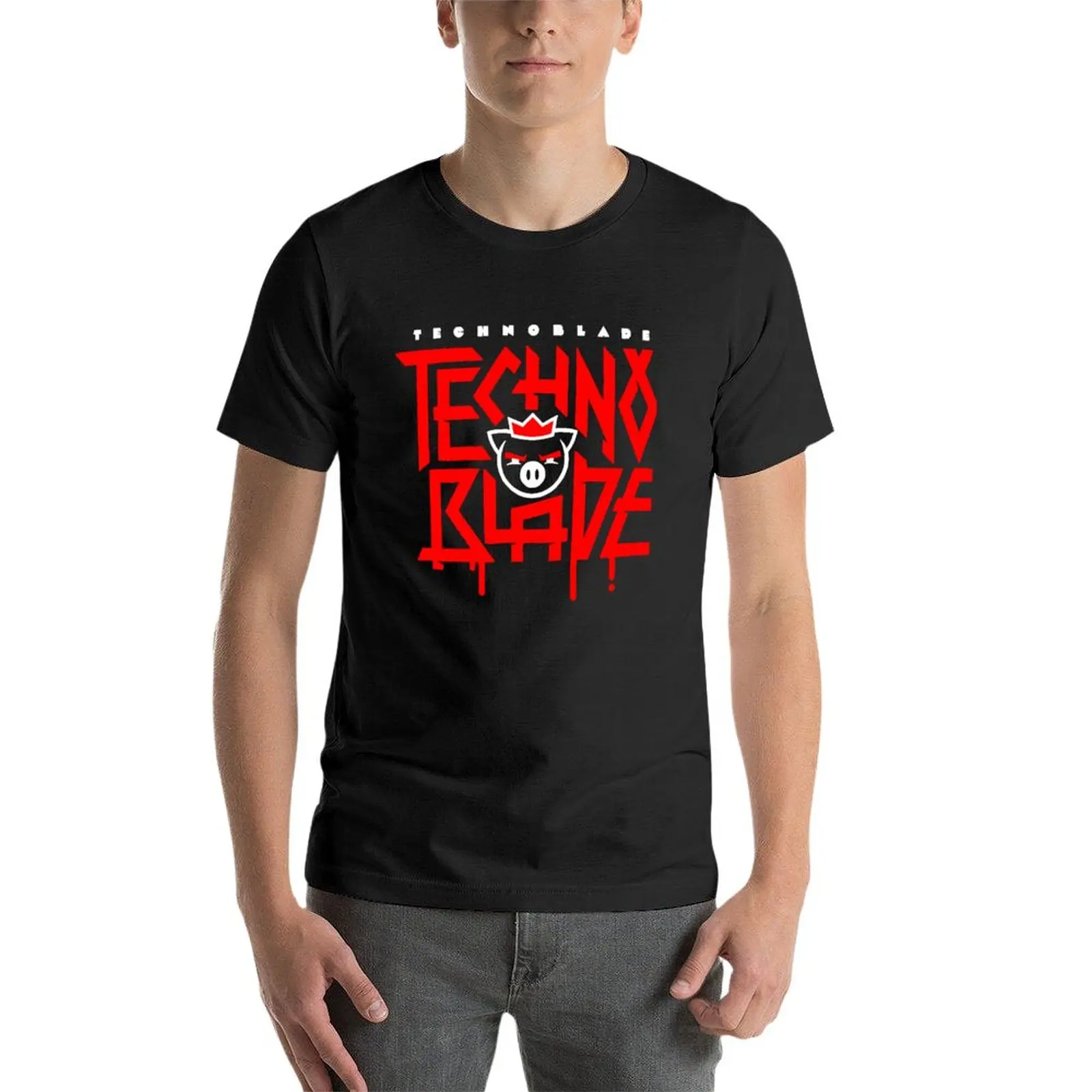 TechnoBlade Logo Red Classic T-Shirt cute clothes oversized t shirts kawaii clothes plus size t shirts mens workout shirts image 3