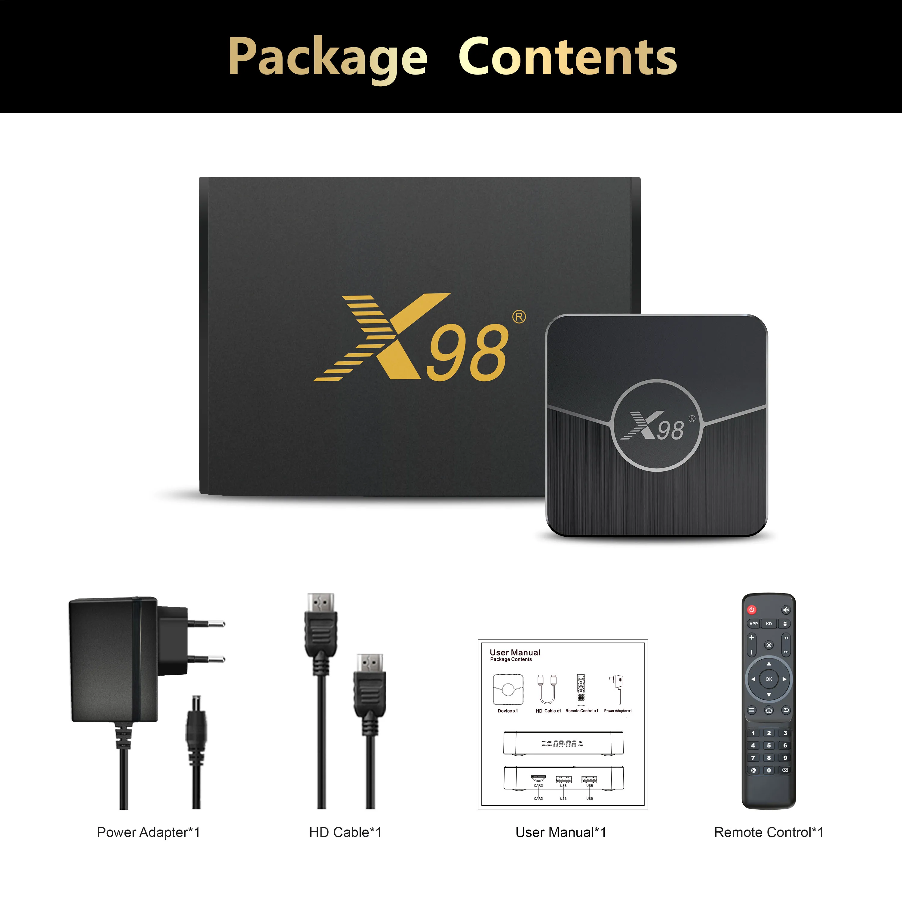 X98Plus TV Box 2.4G/5G Wifi BuleTooth 5.0 AV1 4K Google Media Playe IPTV Set Top Box Android11.0 Amlogic S905W2 Smart TV Box