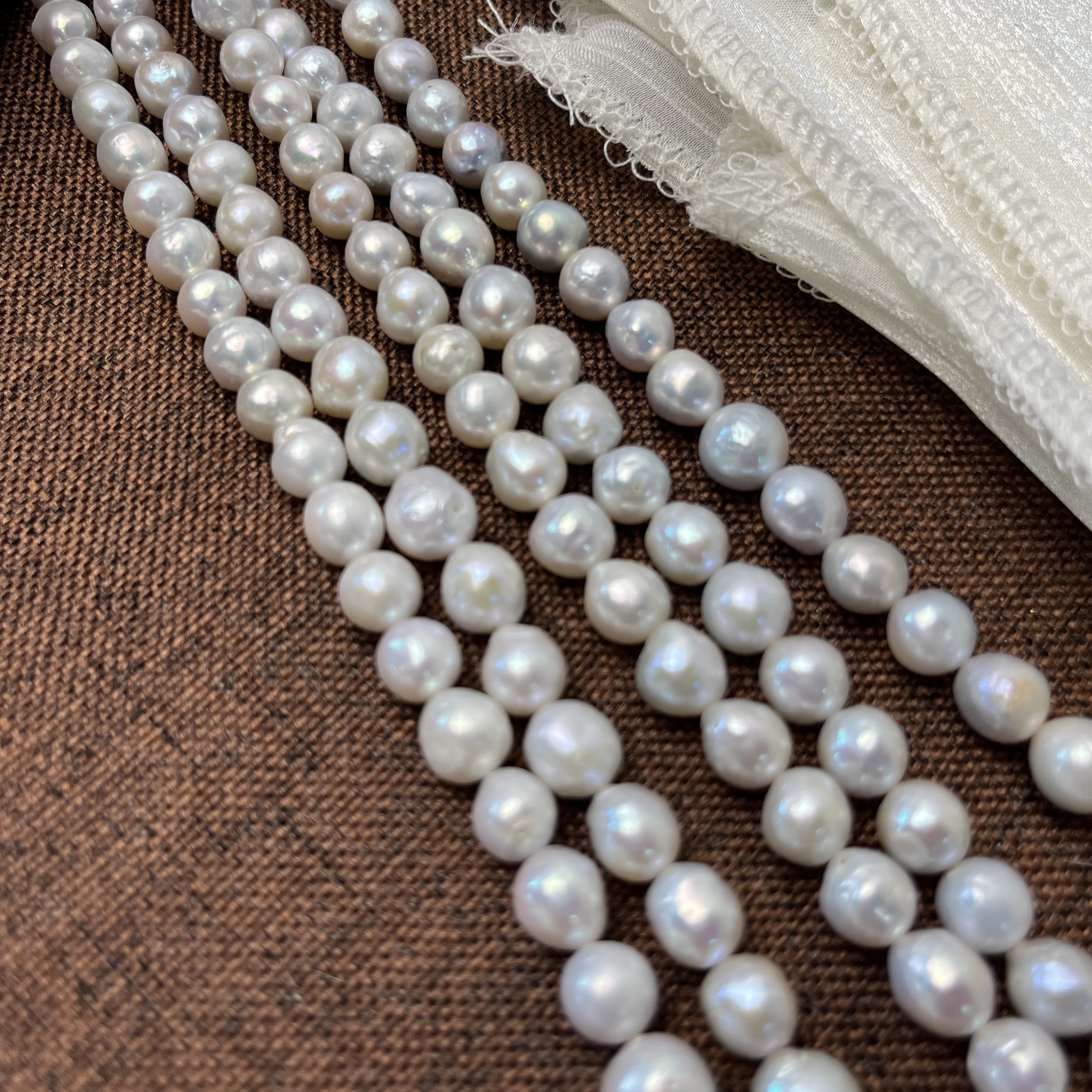 Natural Freshwater Pearl round White Loose Beads AAAAA Quality 9-10mm for Women DIY Jewelry Custom Necklace Bracelet Accessories
