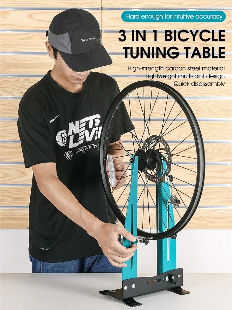 AliExpress West Biking WEST BIKING Bicycle Tuning Table Professional Bike Rims Correction Stand MTB Road Bike Wheel Calibration Stand Maintenance Rack
