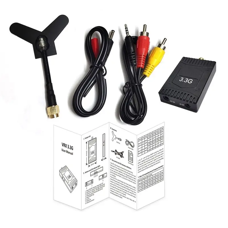 

Комплект FPV VRX 3.3G, 8-канальный видеоприемник для FPV RC гоночных дронов