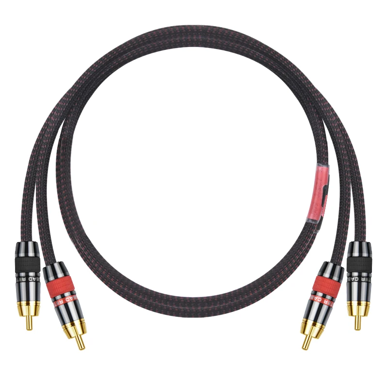 

Аудиокабель HIFI Monster Fever, медный двойной кабель высокой чистоты RCA в RCA Lotus, усилитель мощности сигнала, аудиокабель