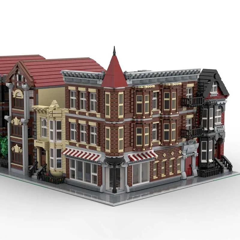Stadt Street View Moc Gebäude Ziegel Viktorianischen Architektur Modell Gebäude Technologie Modulare Block DIY Weihnachten Spielzeug Geschenke