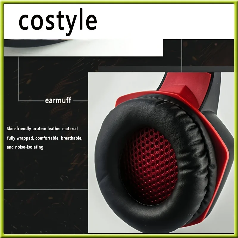 costyle gaming headset with microphone and mute is suitable for PS4, PS5, Xbox one, Nintendo Switch, view 5