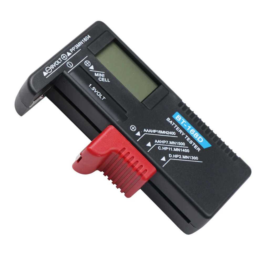 BT-168 Pro AA/AAA/C/D/1.5V batterie batteria a bottone universale misuratore codificato a colori indica Volt Tester Checker BT168 Power