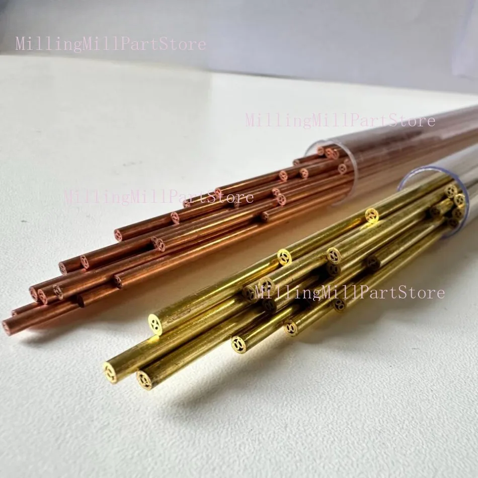 Drilling EDM Tube Multi Hole Brass Tube/Copper Tube High Precision 1.0mm - 3.0mm 400mm Electrode Tube for EDM Machine