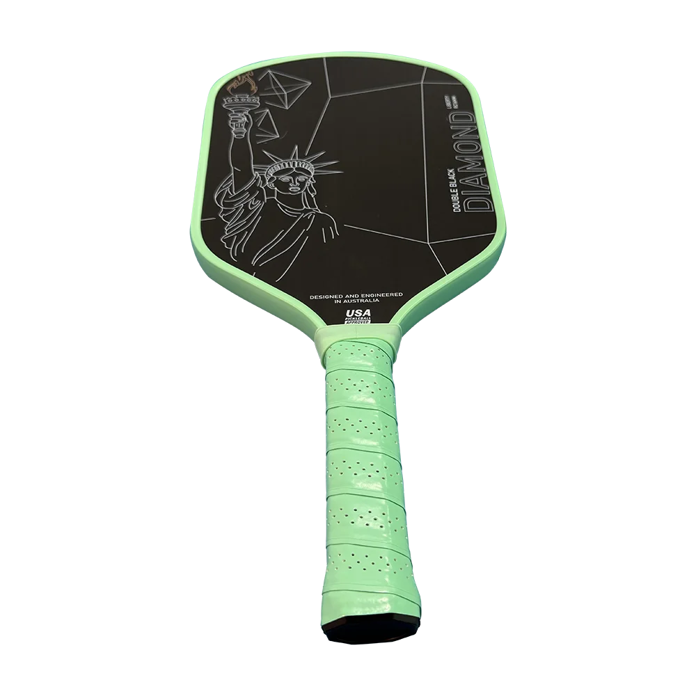 Paleta de Pickleball termoformadora RC de 16 mm con doble diamante negro aprobado por estándar de USAPA