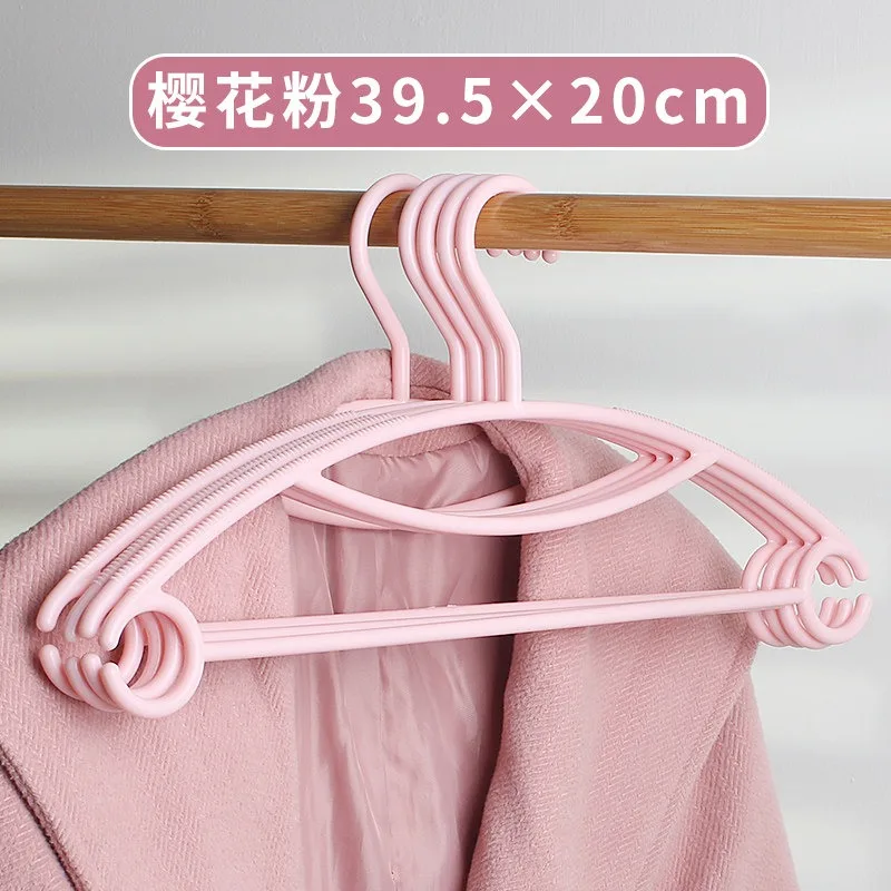 Non-slip No Mark Adult Windproof Plastic Clothes Hanger Reusable Adult Garment Rack Household Home Laundry Clothes Drying Hanger