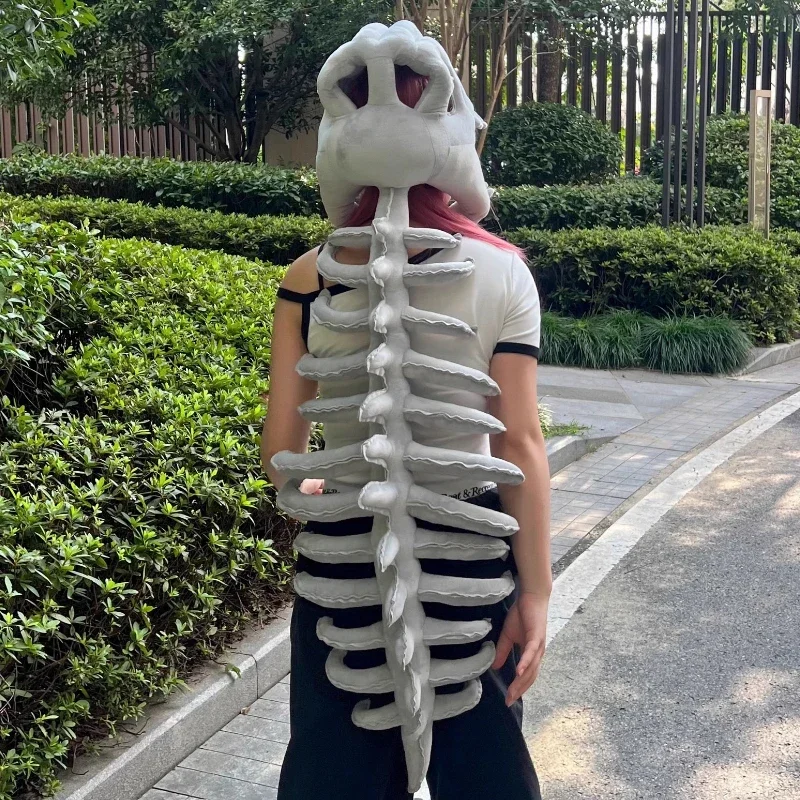 

Cosplay Accessories Dinosaur Skull Mask Role Playing Prop Animal Head Bone Plush Hat Halloween Dress Up Party Costume Prop