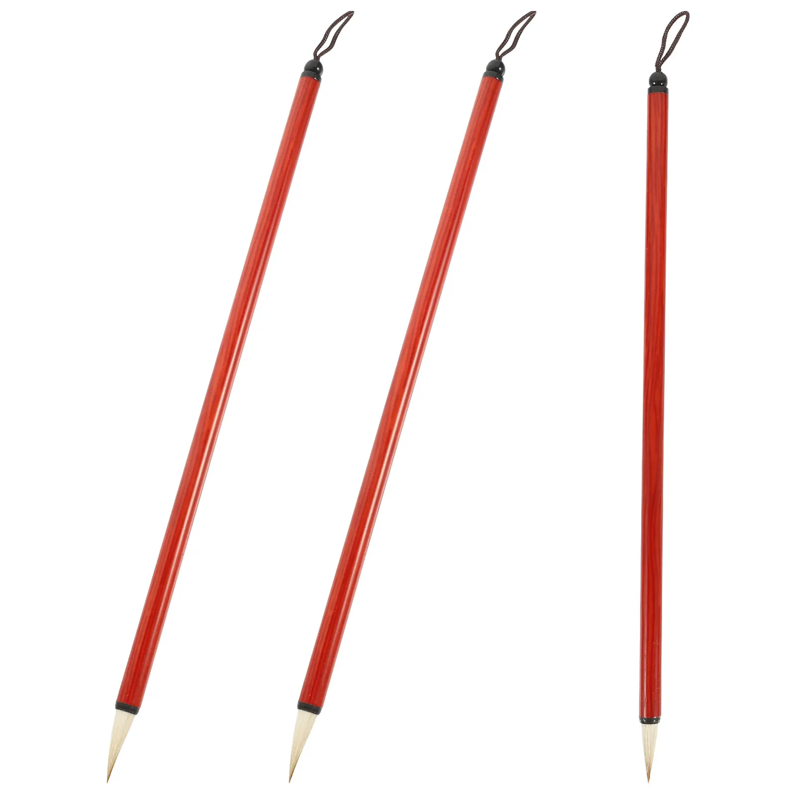3Pcs Chinese Calligraphy Brushes Premium Drawing Brush Set for Writing Painting Art Practice Calligraphy Brush Pen for Beginners