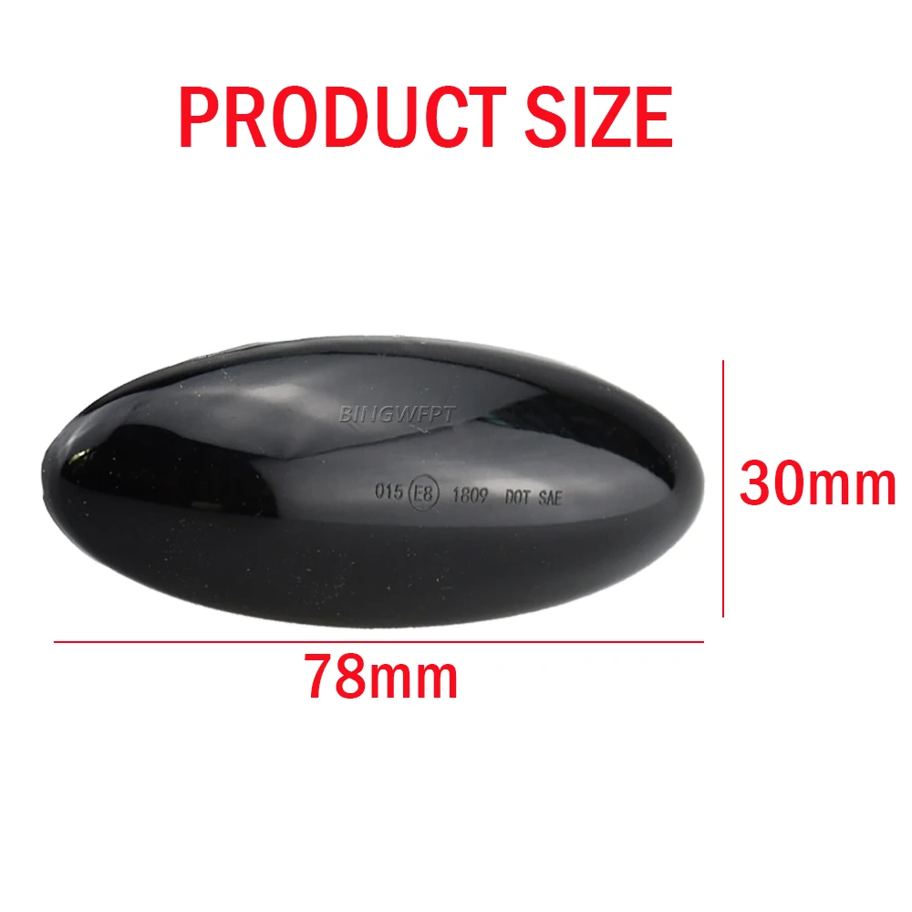 2X สําหรับ Toyota Yaris COROLLA Auris Mk1 E15 RAV4 Mk3 แบบไดนามิกไฟเลี้ยว LED Side MARKER ไฟ Sequential ไฟกระพริบ 2pcs