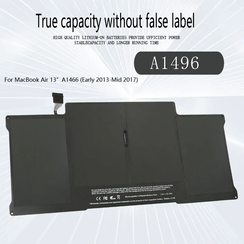 DXT NEUER Laptop-Akku A1405 A1496 A1377 für Apple MacPleAir 13 "A1466 A1369 7,3 V 50 Wh