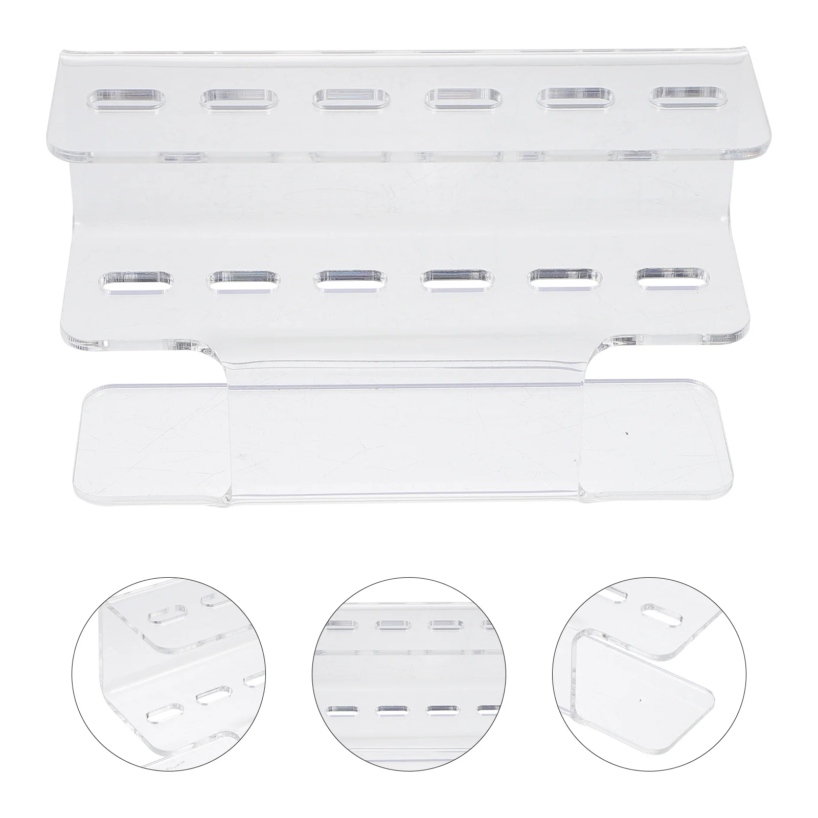 Soporte de almacenamiento para pinzas de pestañas, estante de exhibición acrílico, organizador duradero, fácil uso doméstico, 1 Uds.