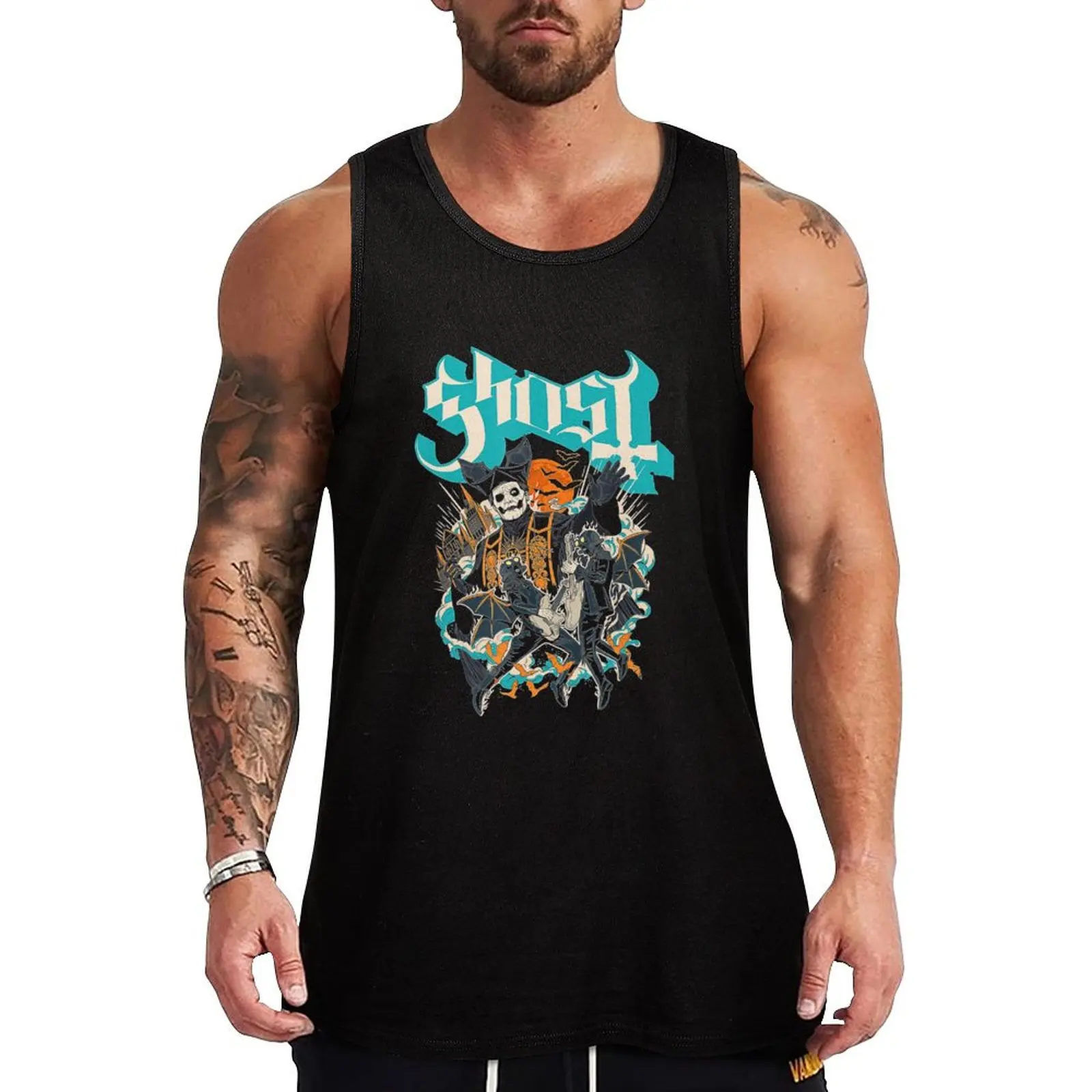 Ghost - Impera Logo Tank Top Durable Stretch Tank Top Casual Athletic Sleeveless