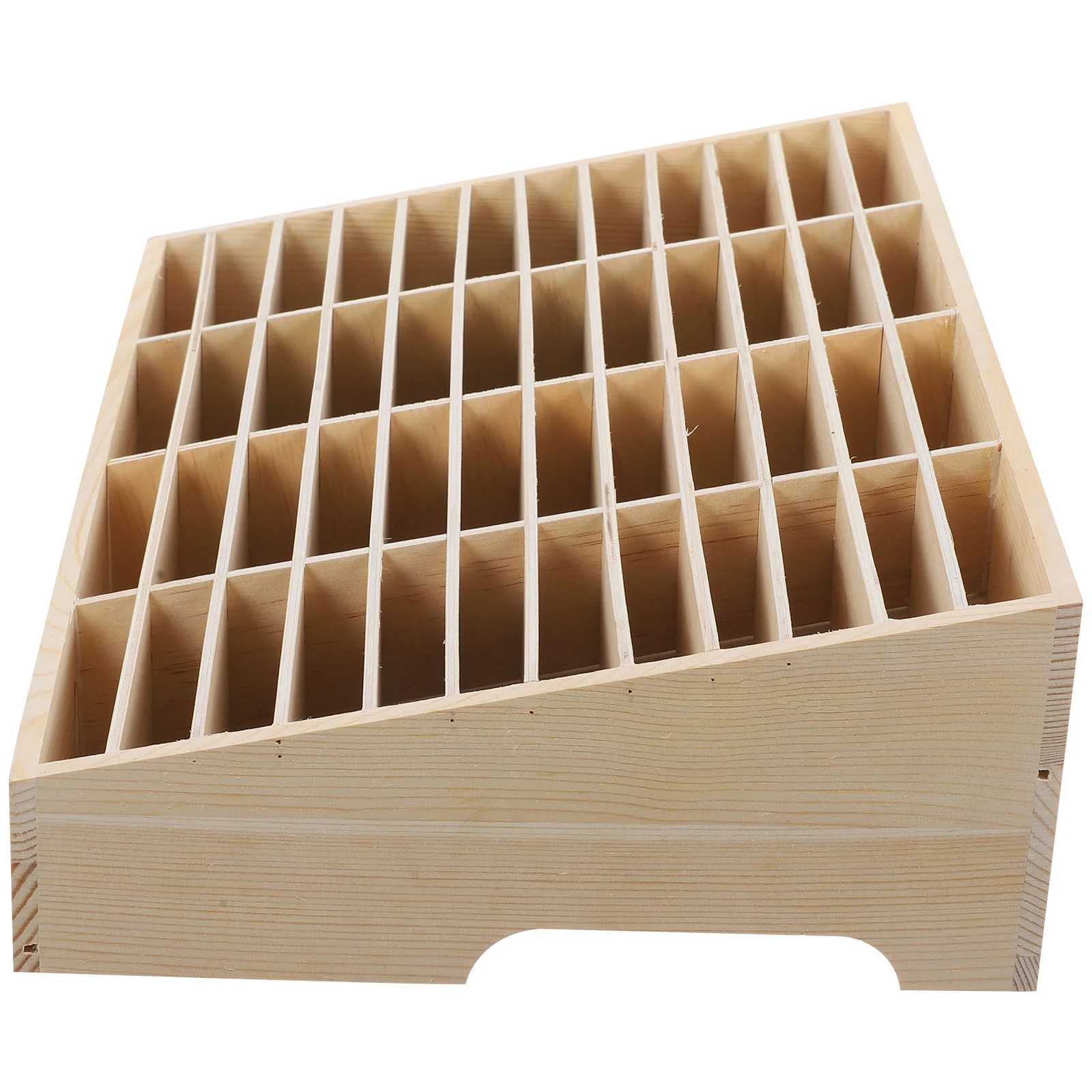 Mobile Phone Storage Box Tabletop Organizer Home Supply Meeting Room Temporary Holder Cell Covers Wooden Section Case Office