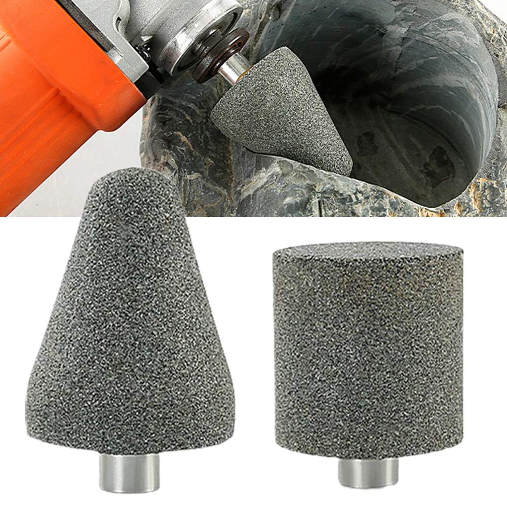 1 Pc Grinding Wheel Head M10 Thread Chamfer Countersink Bits 70grit For Stone Carving Polishing Rotary Tools Power Grinder Parts