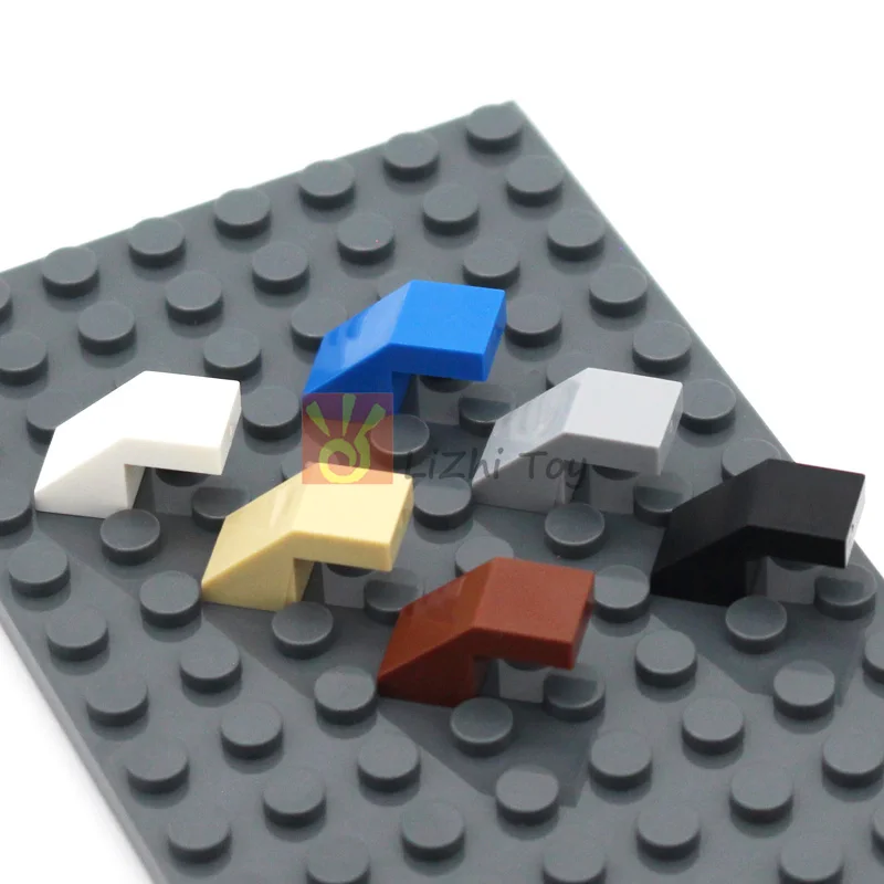 

50pcs MOC Building Block Slope 45 2x1 with Cutout without Stud 28192 DIY Enlighten Bricks Compatible Assembles Particles