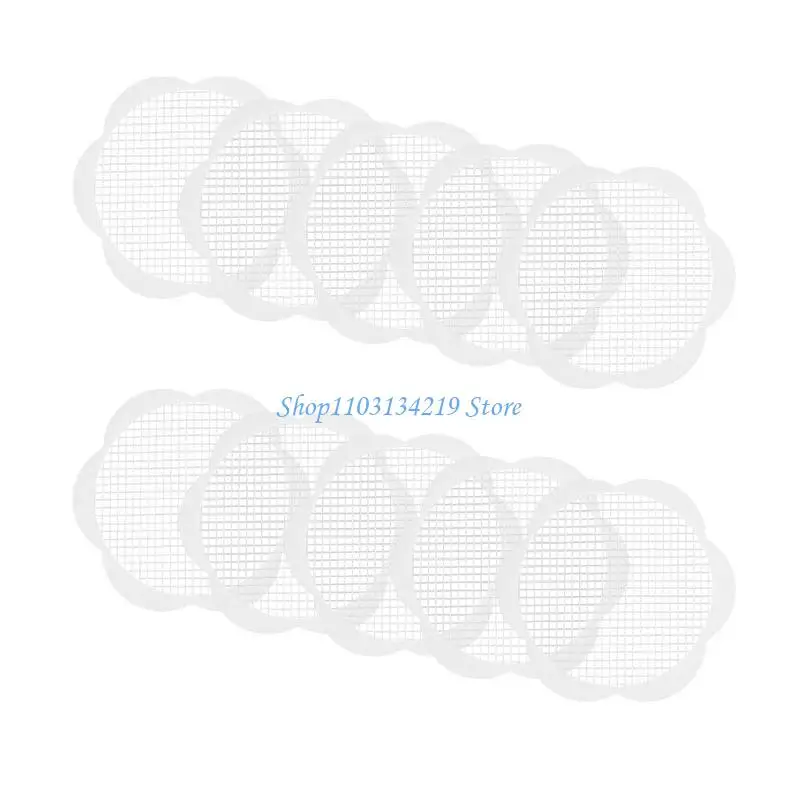 N5KC 10pcs Disposables Shower Drain Hair Catcher Mesh Stickers for Floor Drain Bathtub Bathroom Kitchen Filter Screen Stopper
