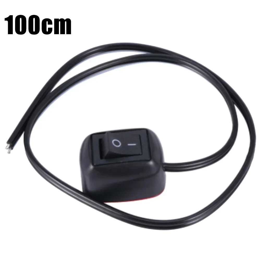 Universal Car Switch Paste Type Toggle Switch with Cable 60cm/100cm DC 12V for Fog Lamp Lights Car Button Switch